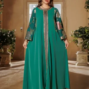 Robe Djellaba Verte
